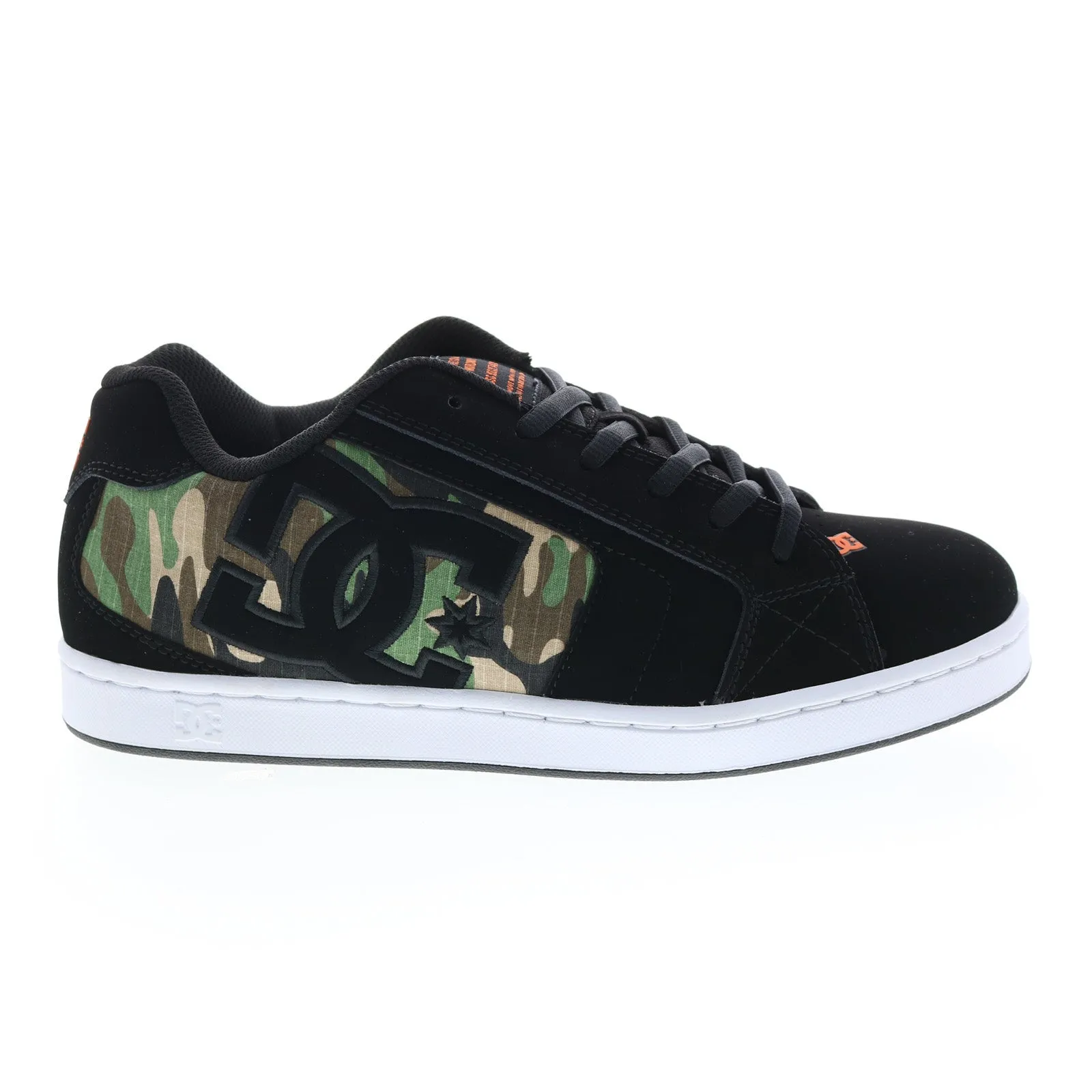 302361-BCM Men's Black Nubuck Skate Sneakers