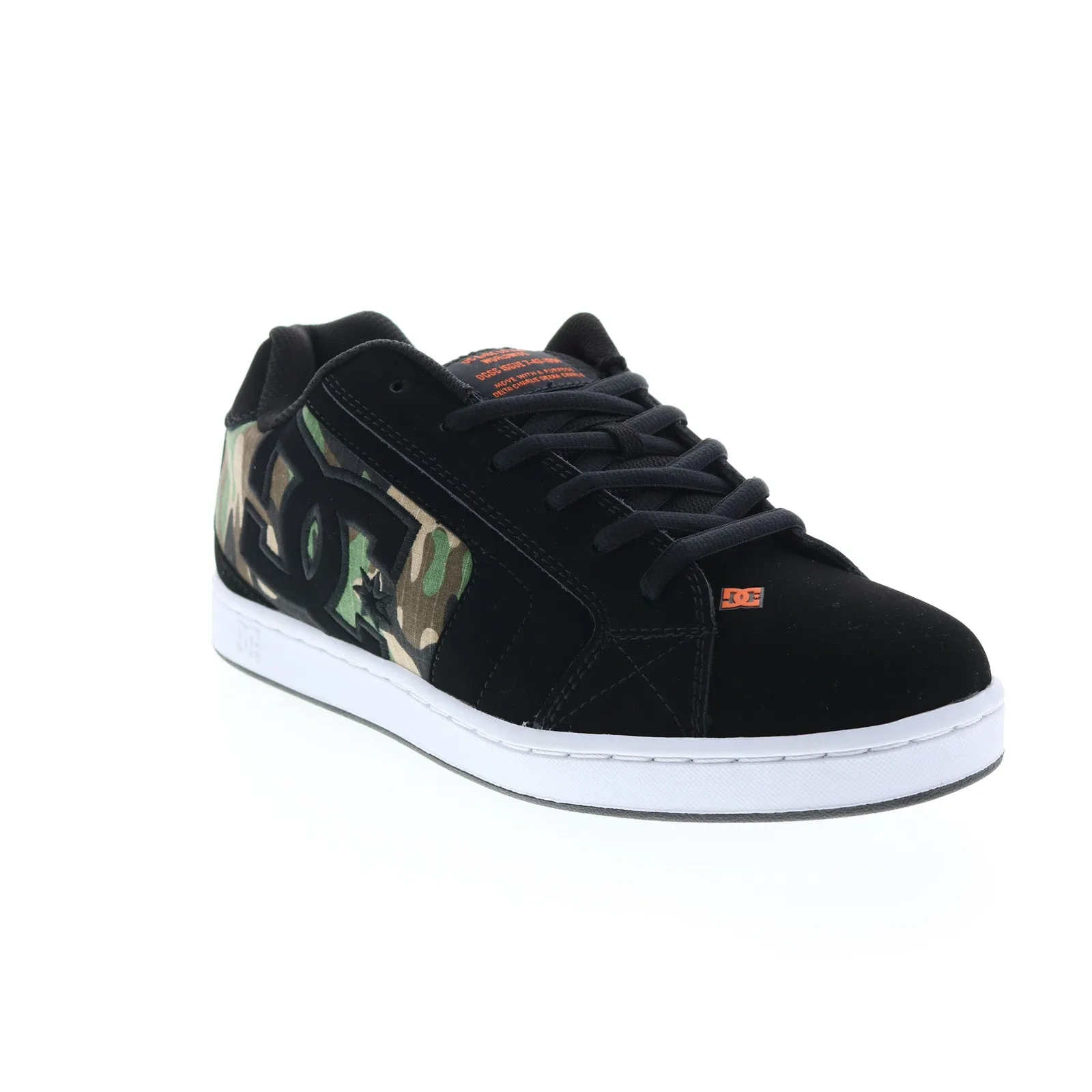 302361-BCM Men's Black Nubuck Skate Sneakers