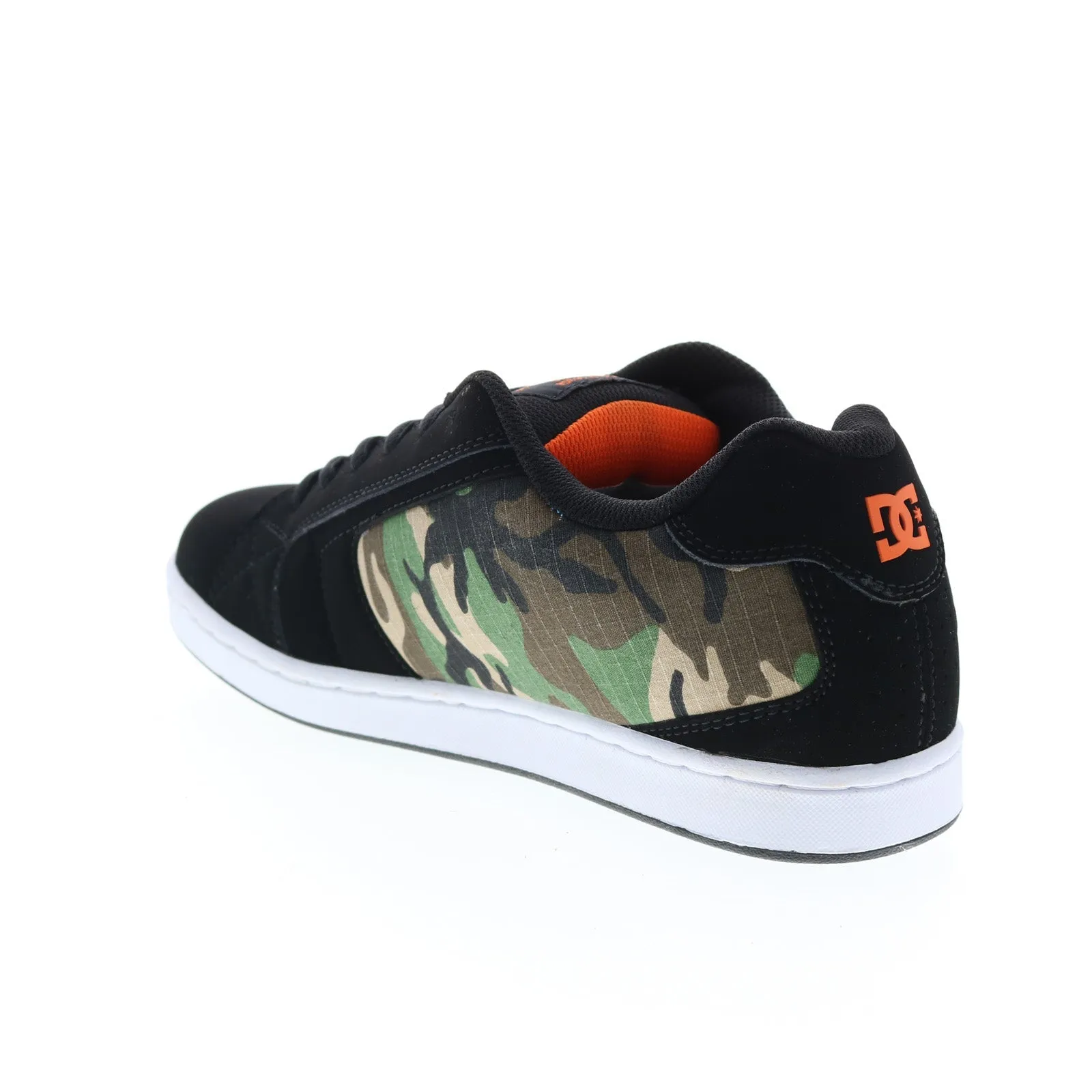 302361-BCM Men's Black Nubuck Skate Sneakers