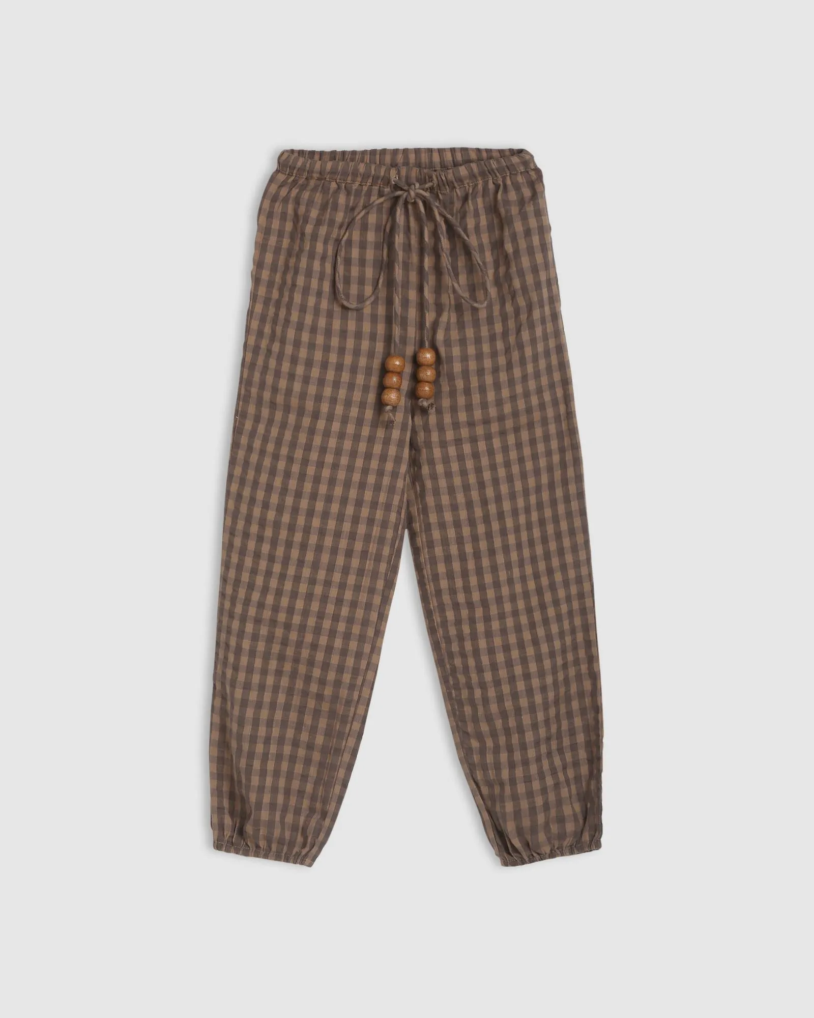 Coffee Gingham Emma Pant Ant Alex