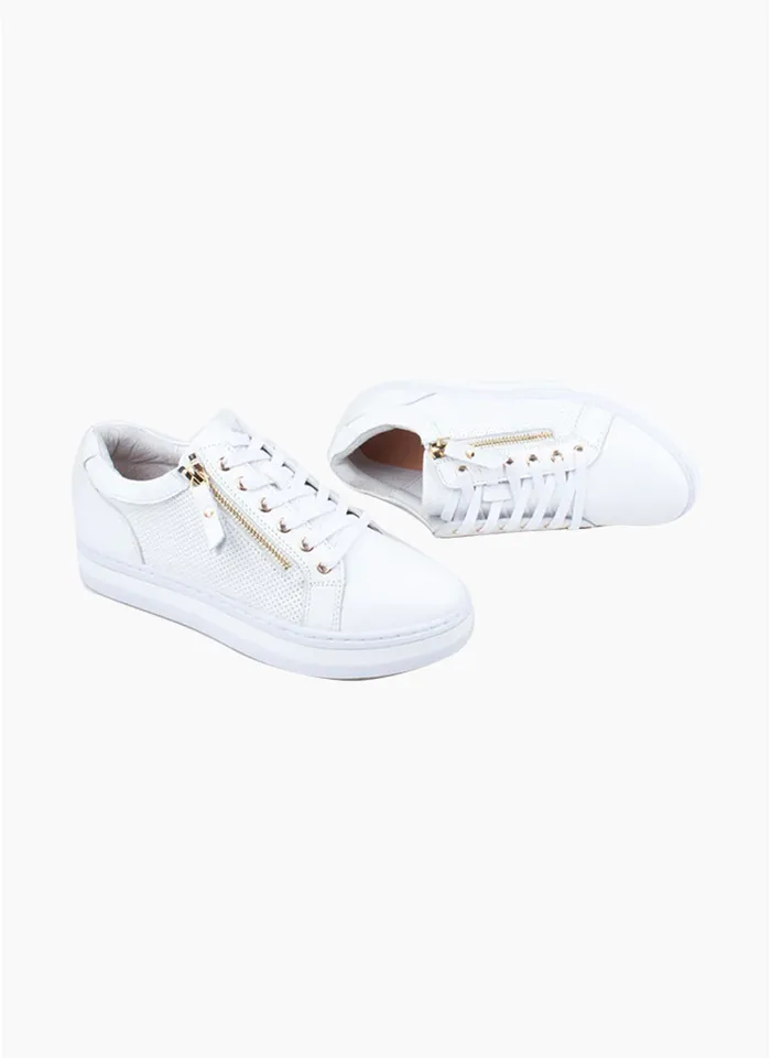 Alfie Evie White Sneaker - Pinnet