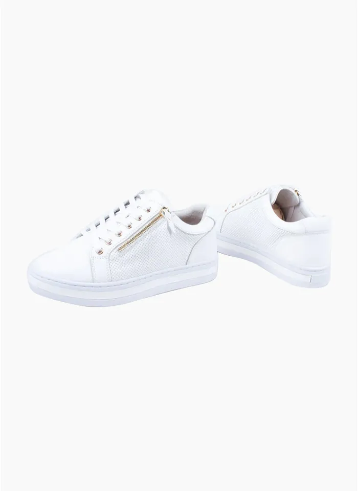 Alfie Evie White Sneaker - Pinnet