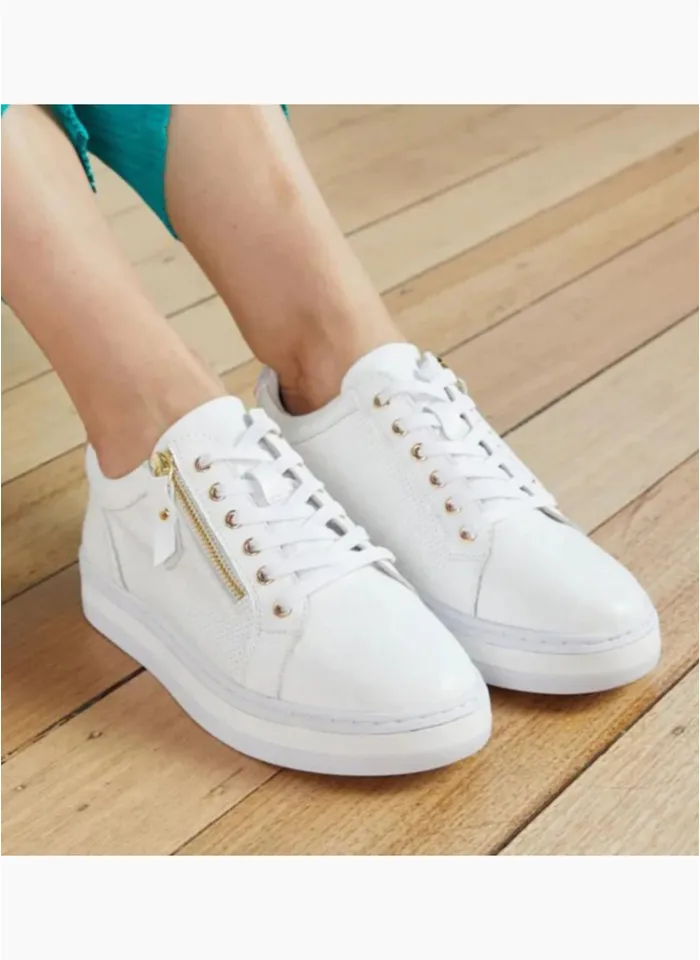 Alfie Evie White Sneaker - Pinnet