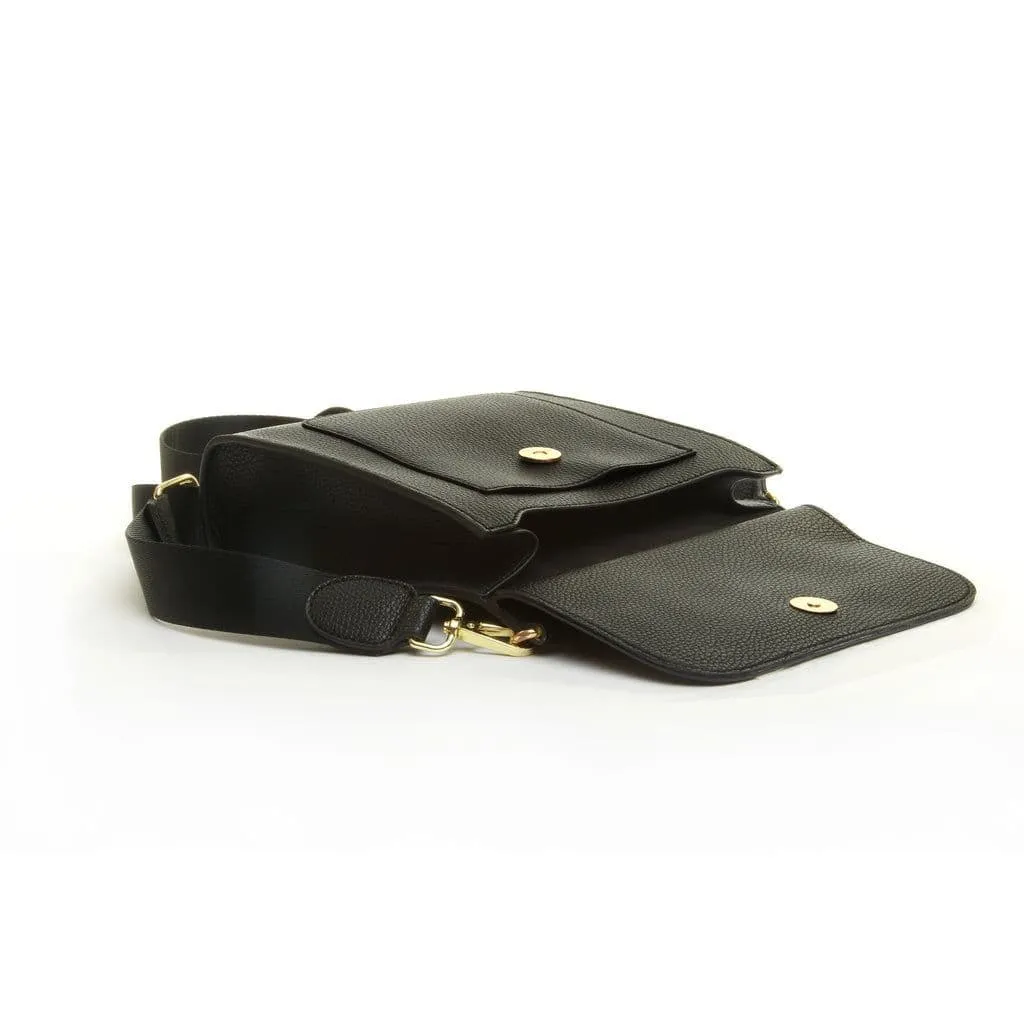 Alice Wheeler Bloomsbury Black Crossbody Bag