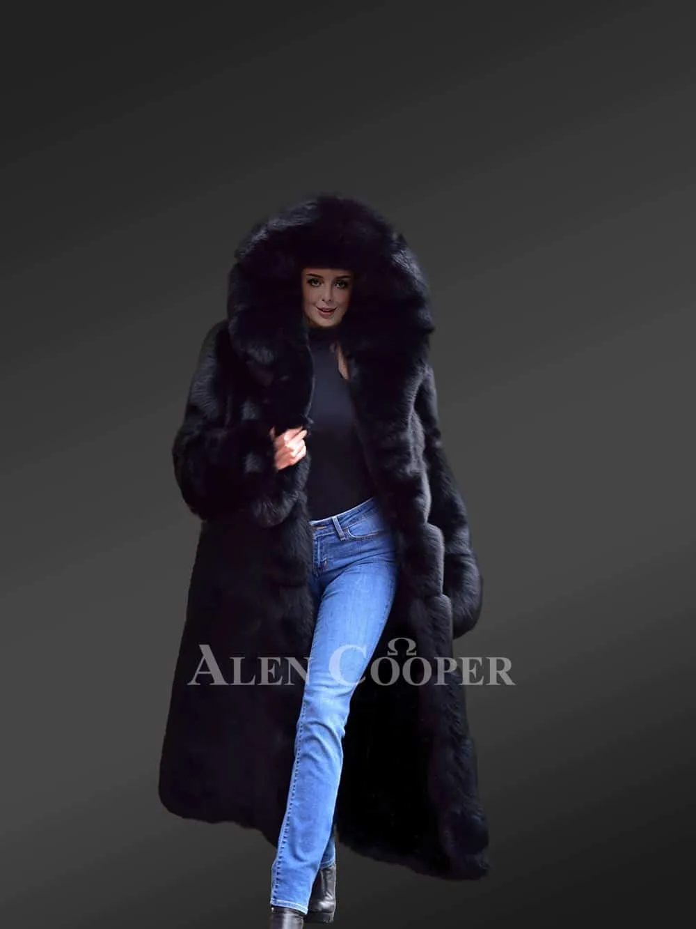 Arctic Fox Fur Winter Coat