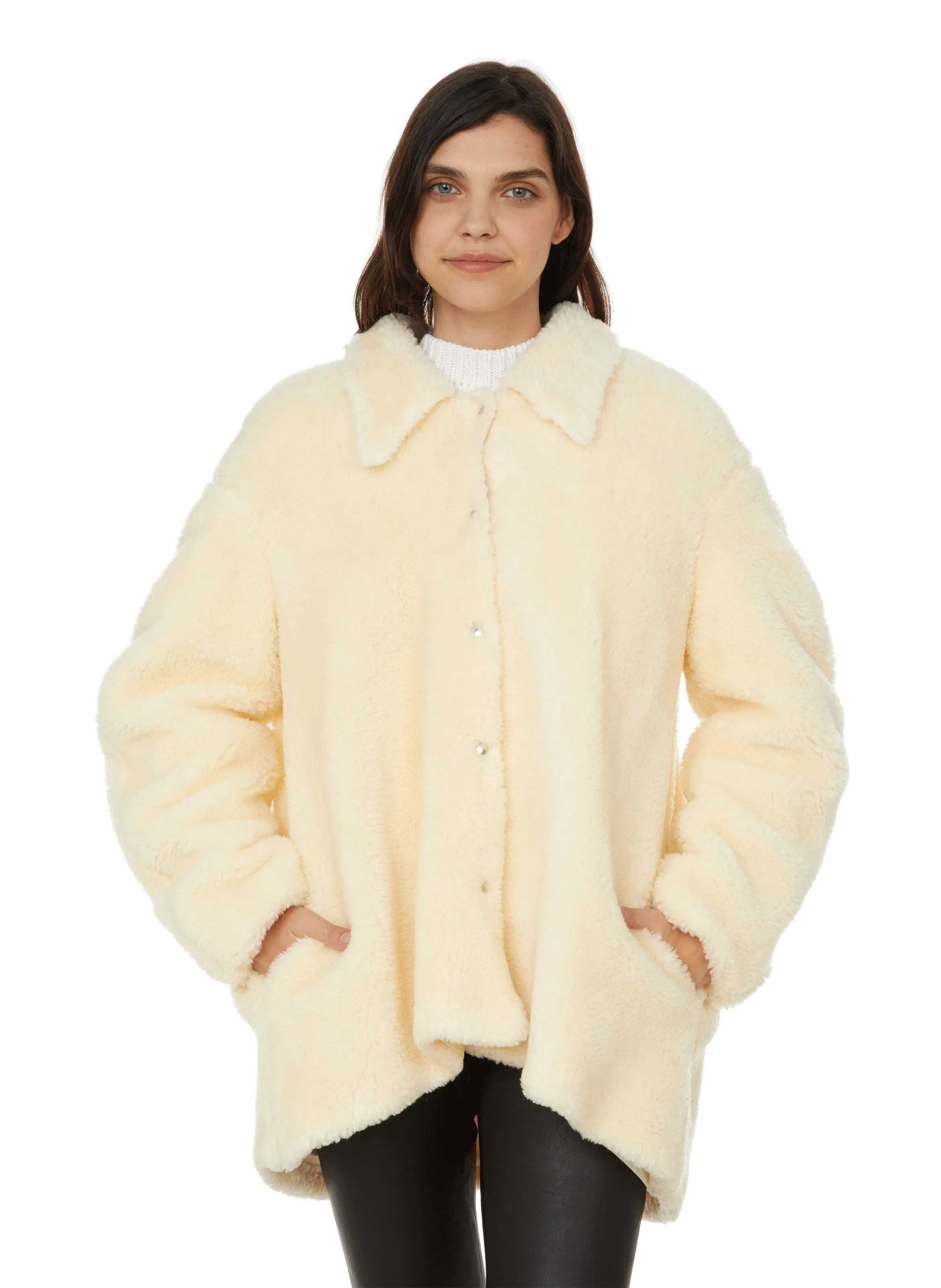 A.w.a.k.e. mode Beige Faux Fur Coat - Stylish Outerwear