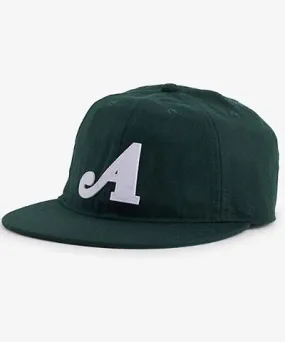 Awake NY Green Classic Brand-Patch Wool-Blend Baseball Cap for Men