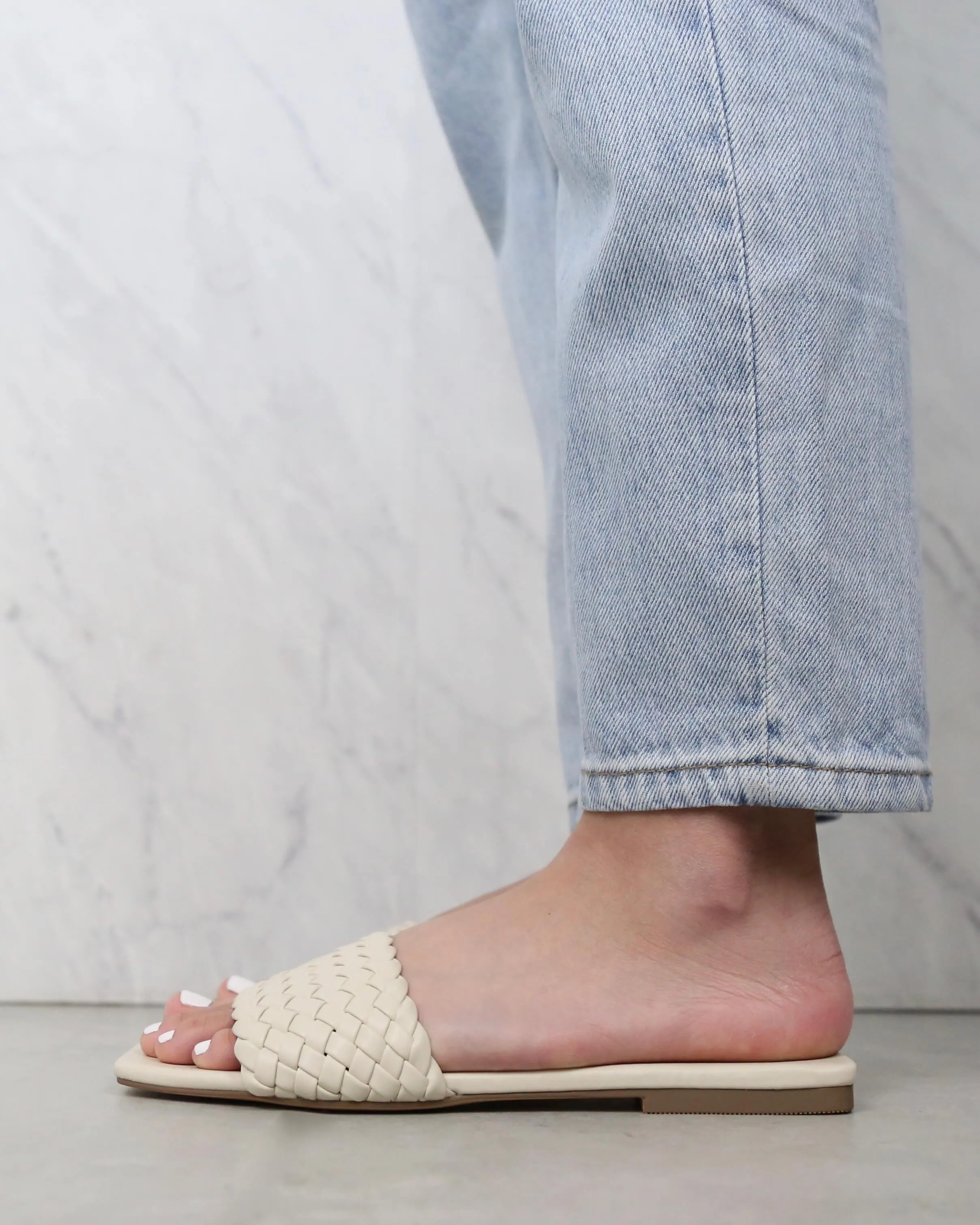 BiLLiNi Fiona Bone Woven Sandals