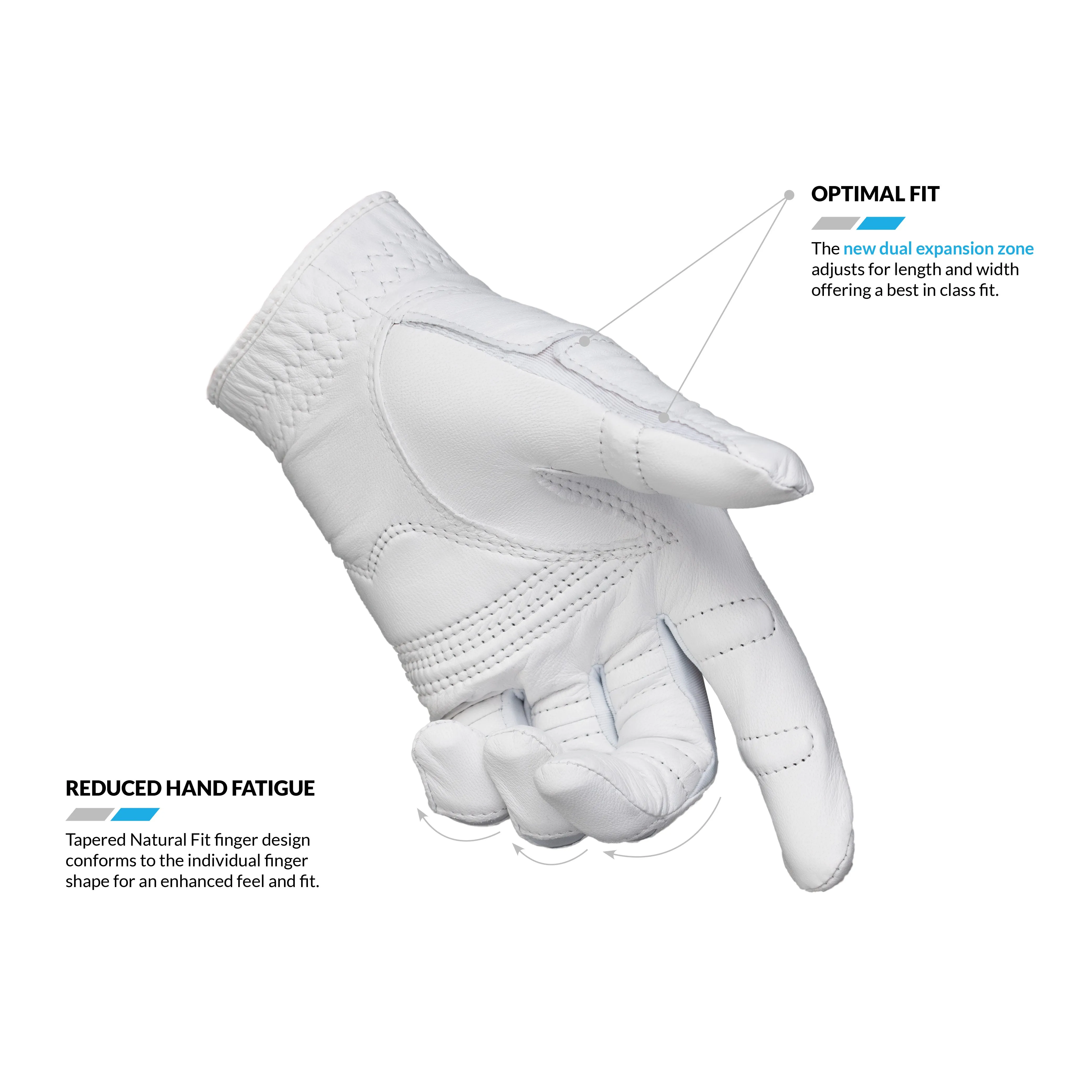 Bionic Golf Womens StableGrip 2.0 White Golf Glove