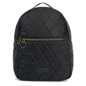 Black Barbour Quilted Backpack