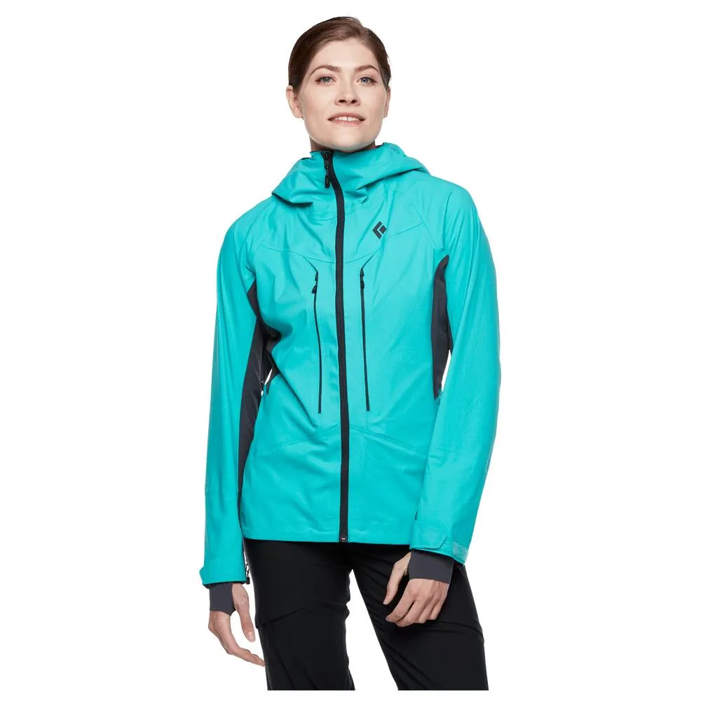 Black Diamond Women's Dawn Patrol Hybrid Shell Dark Patina Ski Jacket