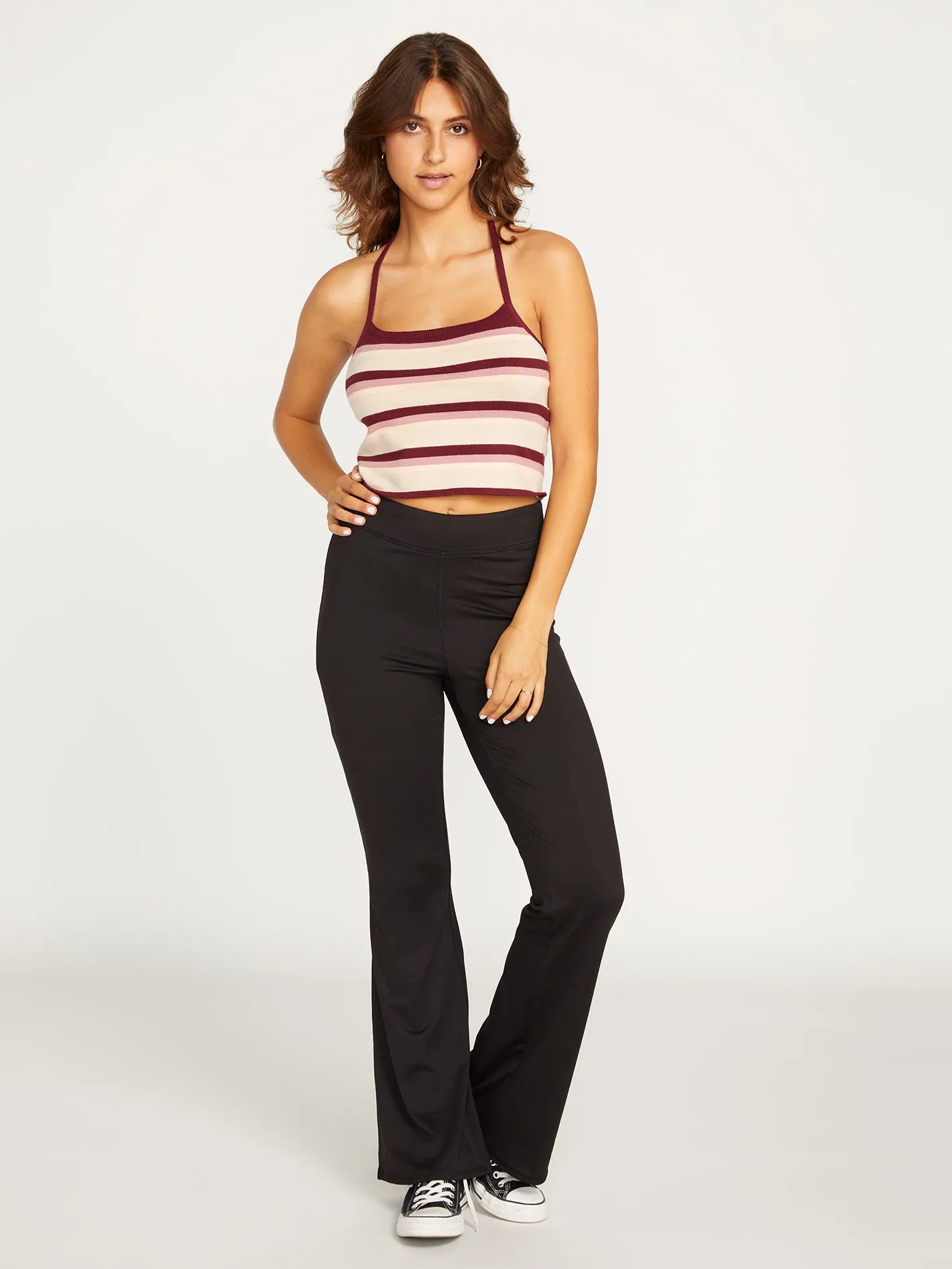 Black Flare Leggings for Lounging