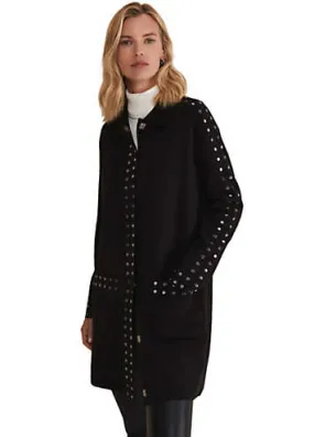 Black Knitted Coat