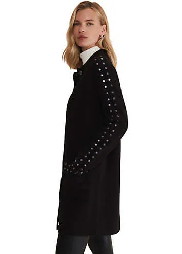 Black Knitted Coat