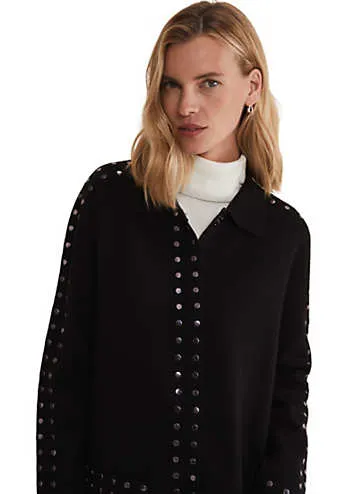 Black Knitted Coat