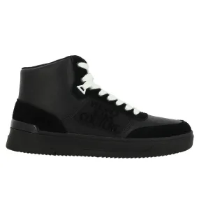 Black Leather Calfskin Sneaker