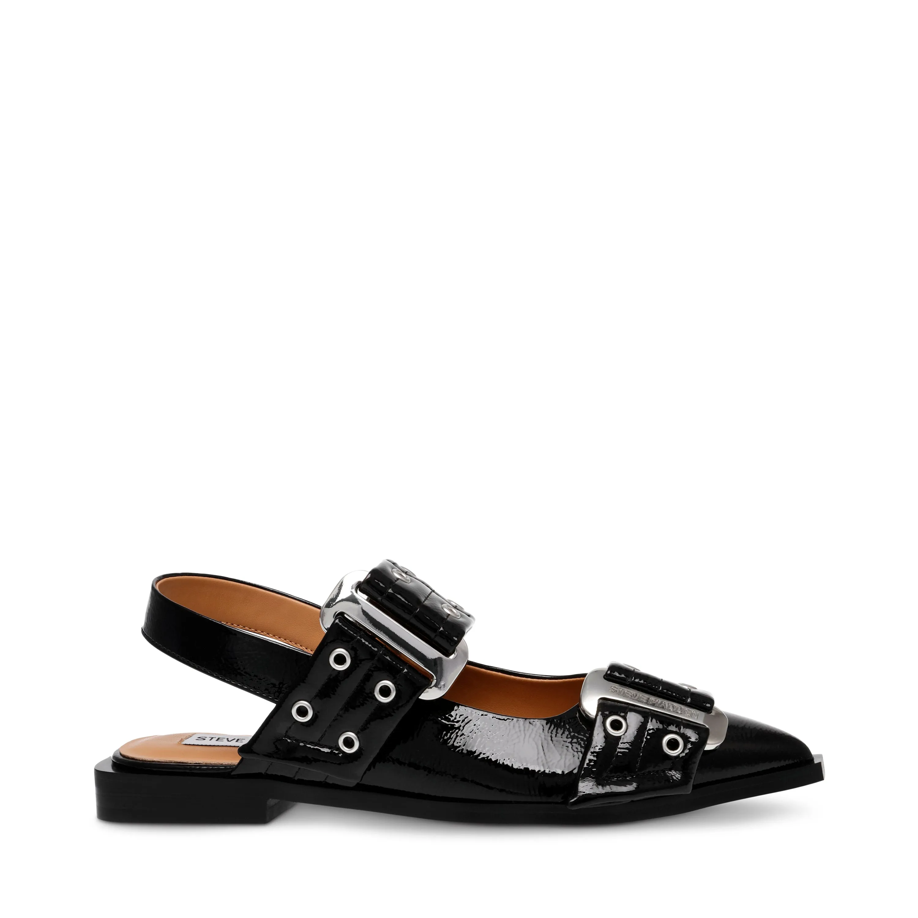 Black Patent Grand Ave Sandals