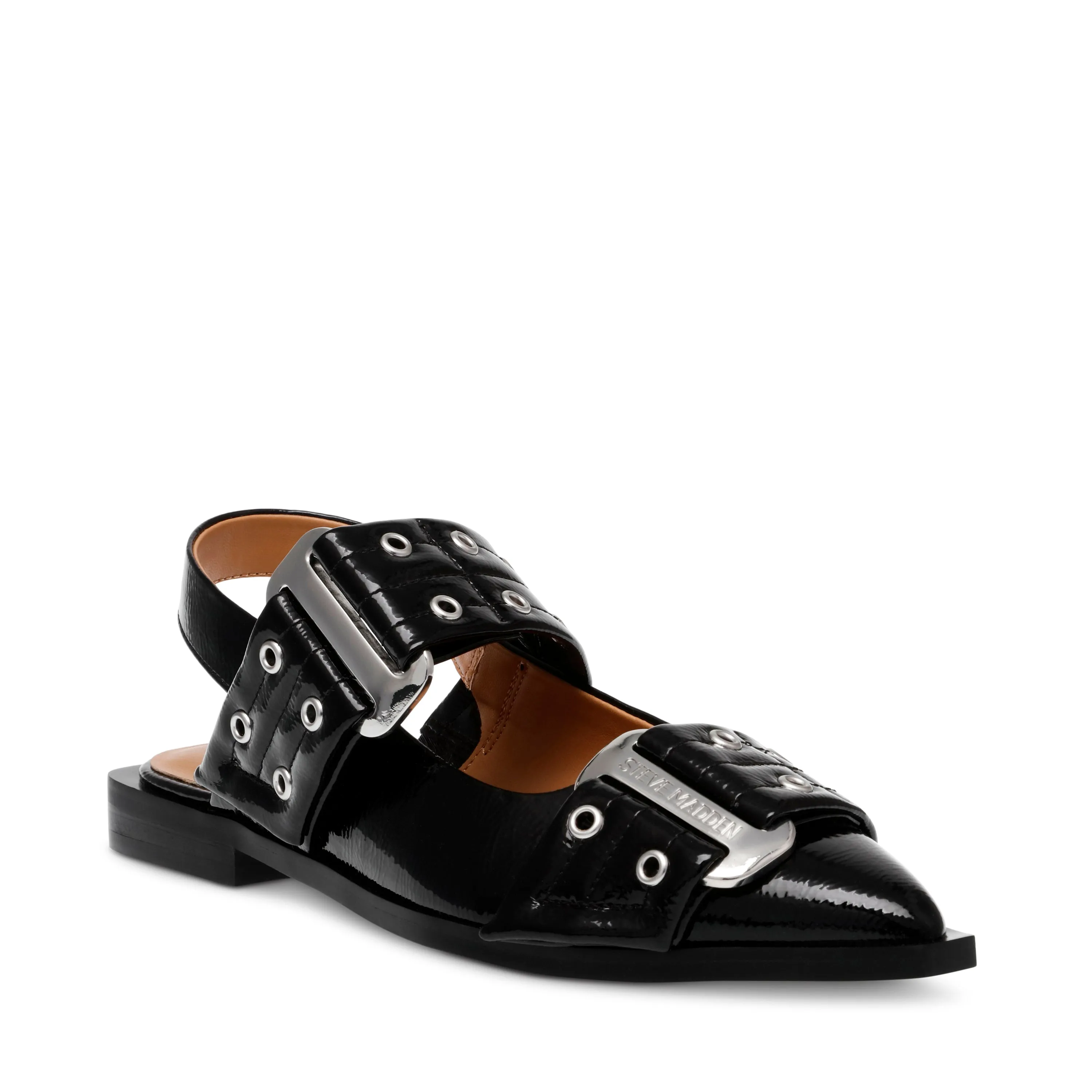 Black Patent Grand Ave Sandals