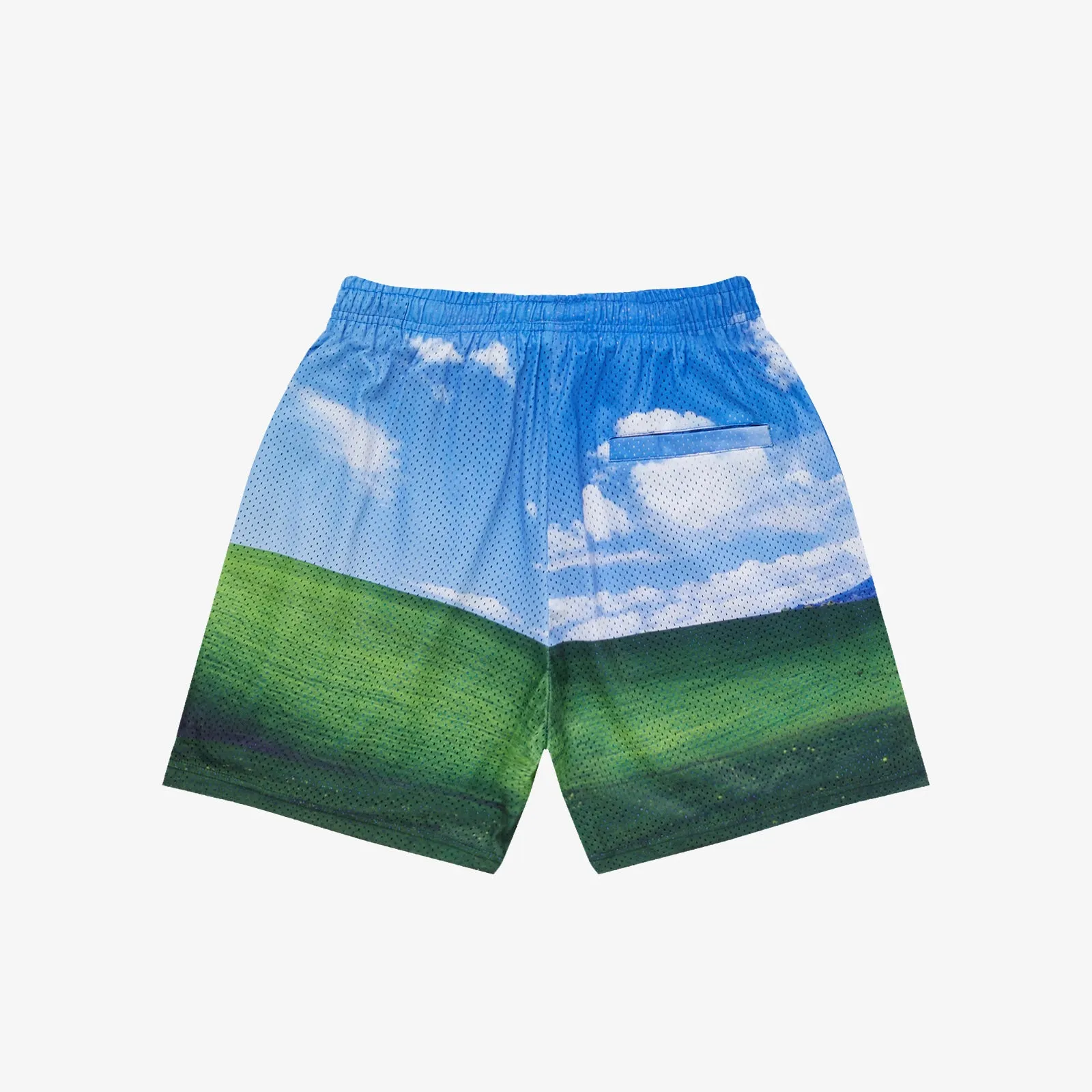 Blue Mesh Shorts for Men