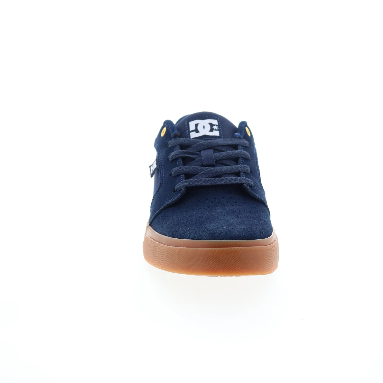 Blue Suede Lace Up Skate Inspired Sneakers by DC Anvil 303190-NGM Mens