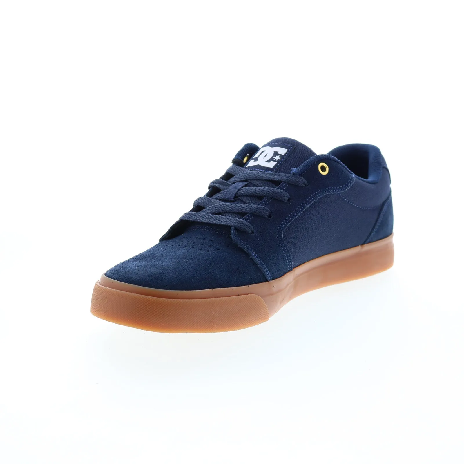 Blue Suede Lace Up Skate Inspired Sneakers by DC Anvil 303190-NGM Mens