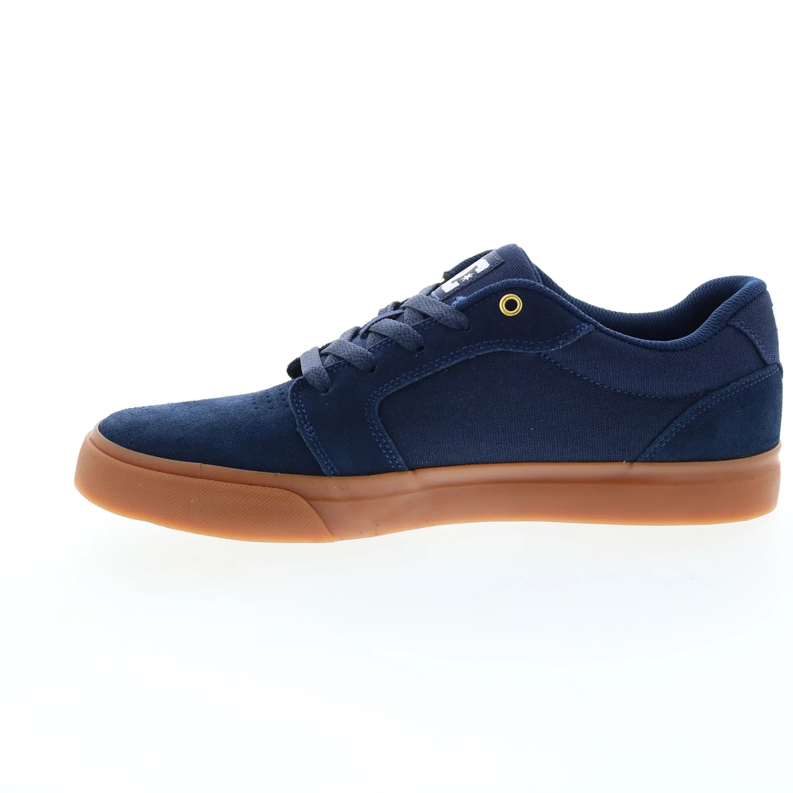 Blue Suede Lace Up Skate Inspired Sneakers by DC Anvil 303190-NGM Mens