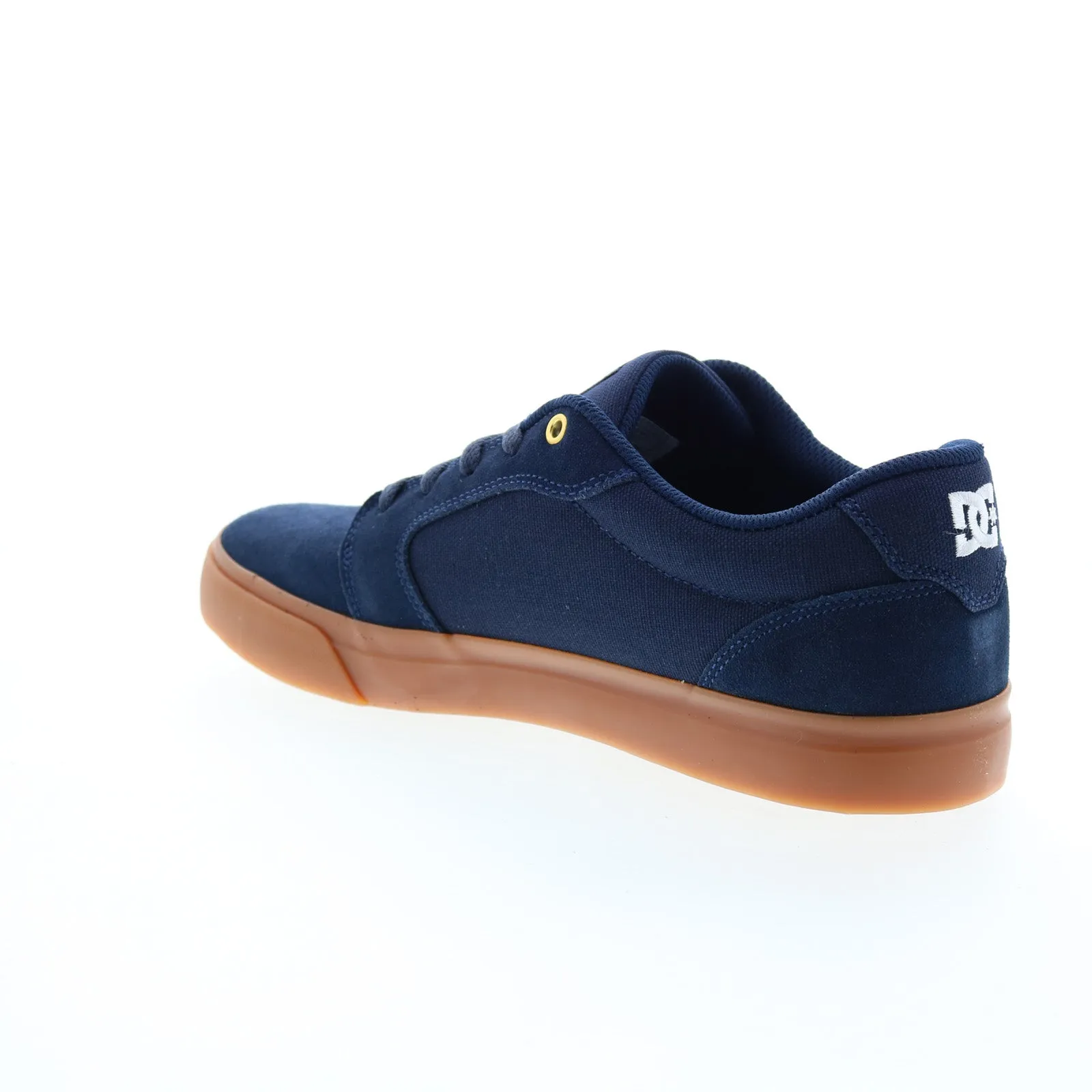 Blue Suede Lace Up Skate Inspired Sneakers by DC Anvil 303190-NGM Mens