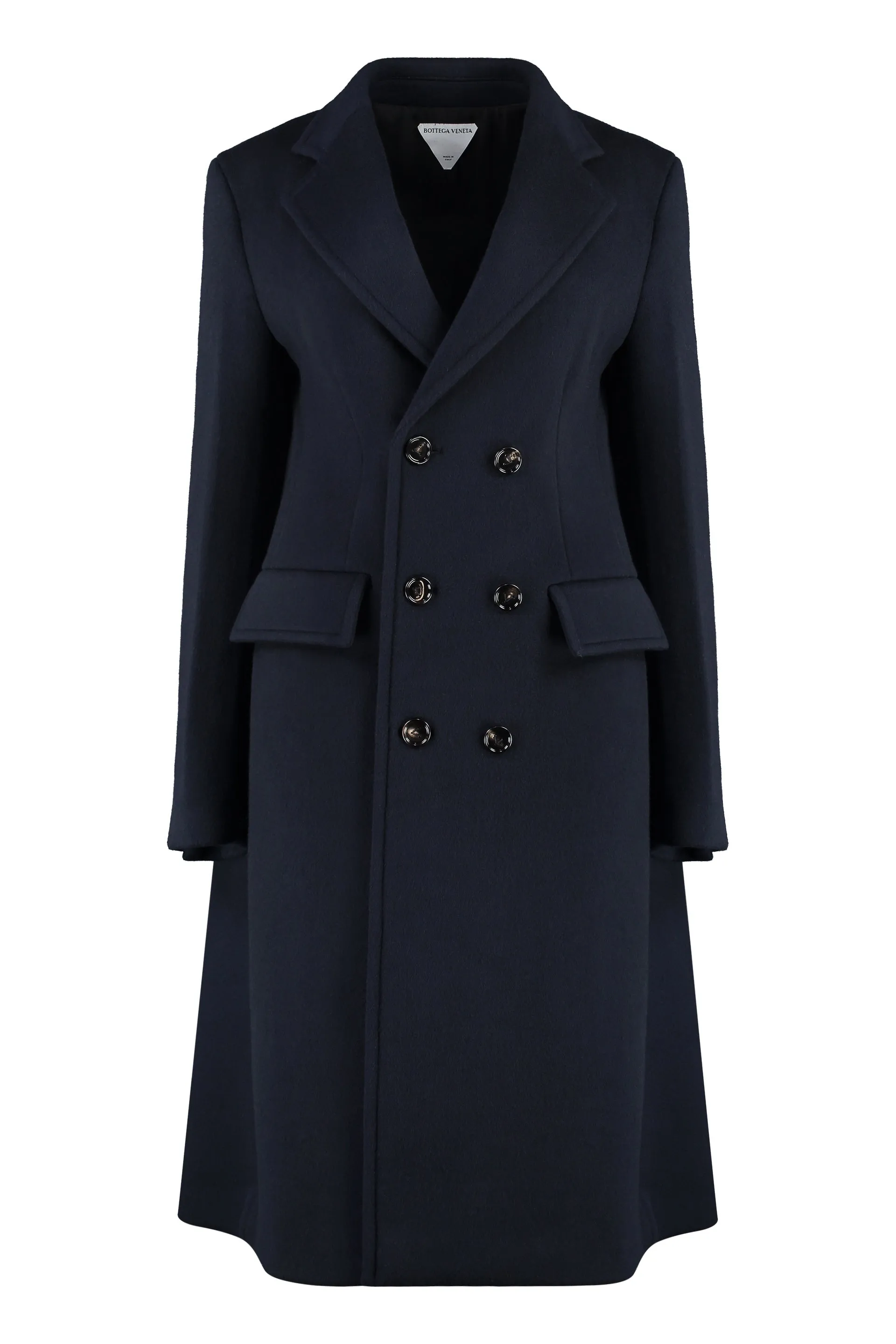 Blue Wool Jacket for Women by BOTTEGA VENETA FW23