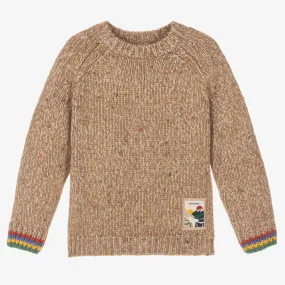 Boys Knitted Beige Sweater