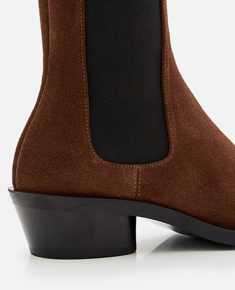 Brown Suede Chelsea Boots