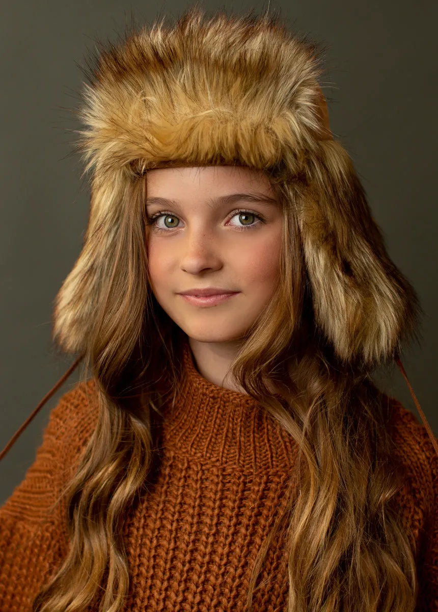 Brown Fur Aria Hat