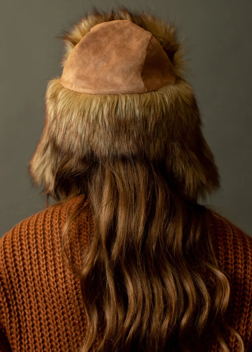 Brown Fur Aria Hat