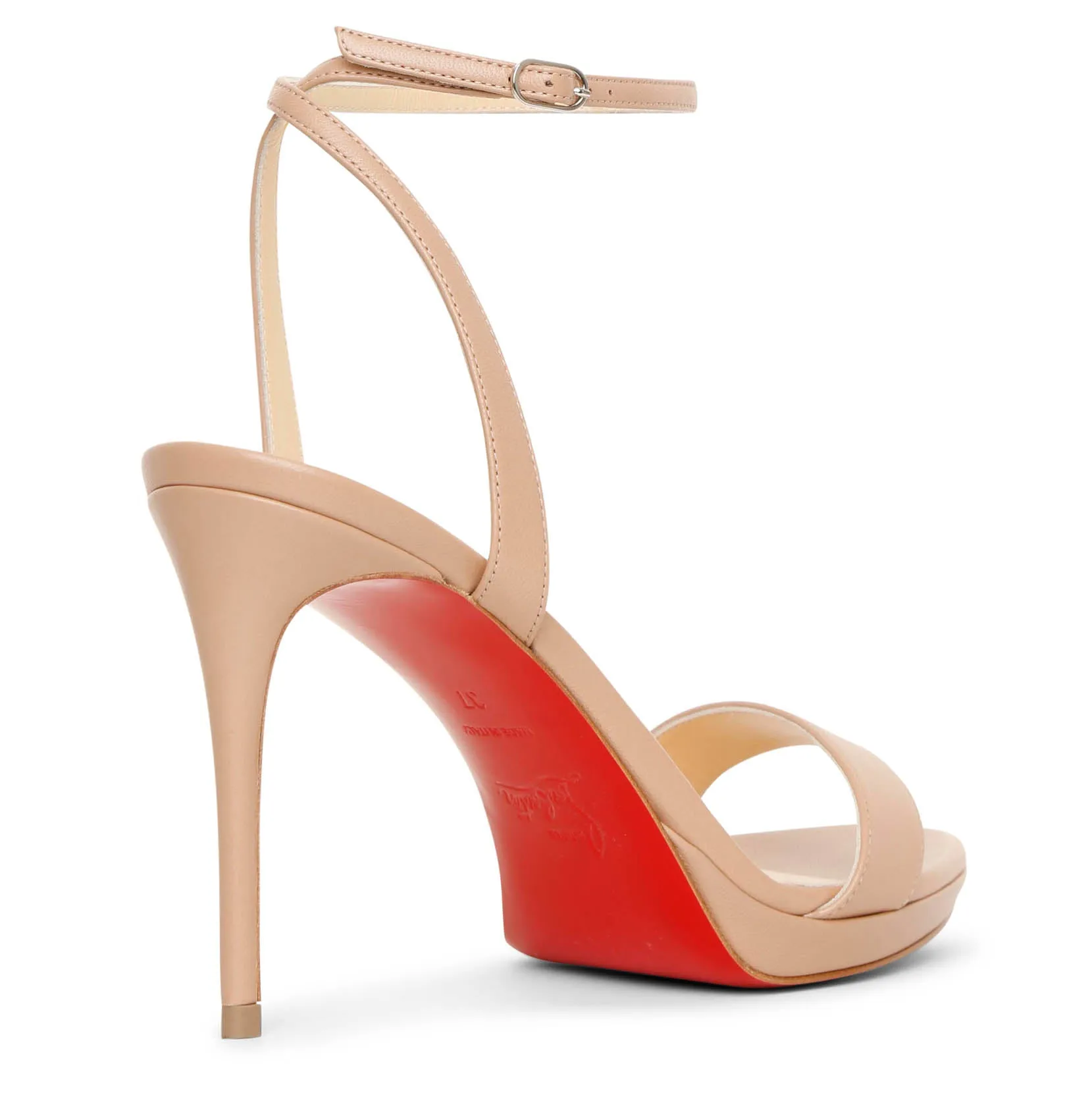 Christian Louboutin Loubi Queen 100 Nude Sandals