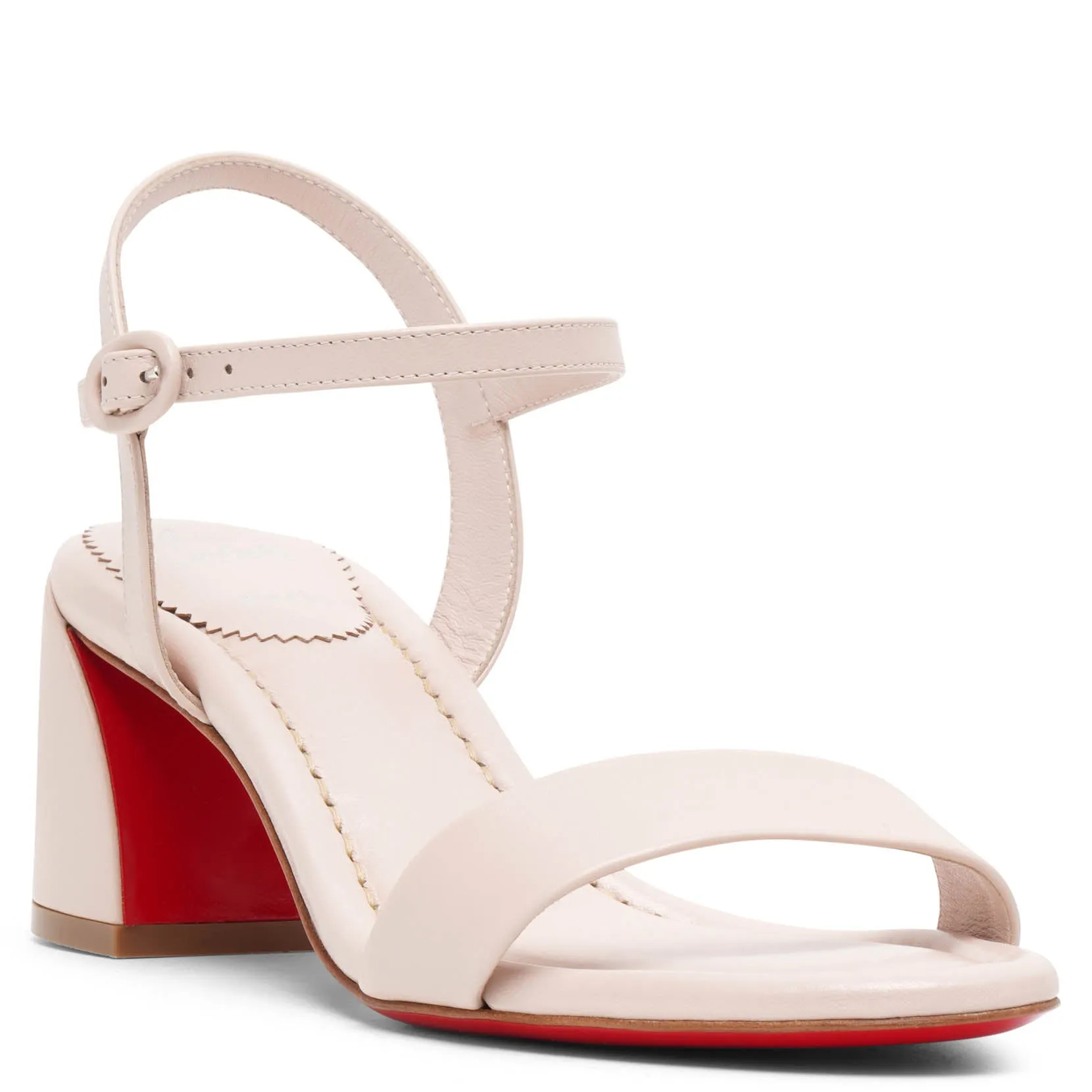 Christian Louboutin Miss Jane 55 Beige Leather Sandals