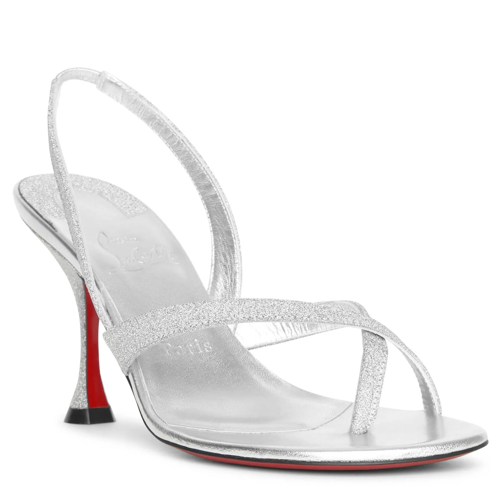 Christian Louboutin Taralita 85 Glitter Leather Sandals