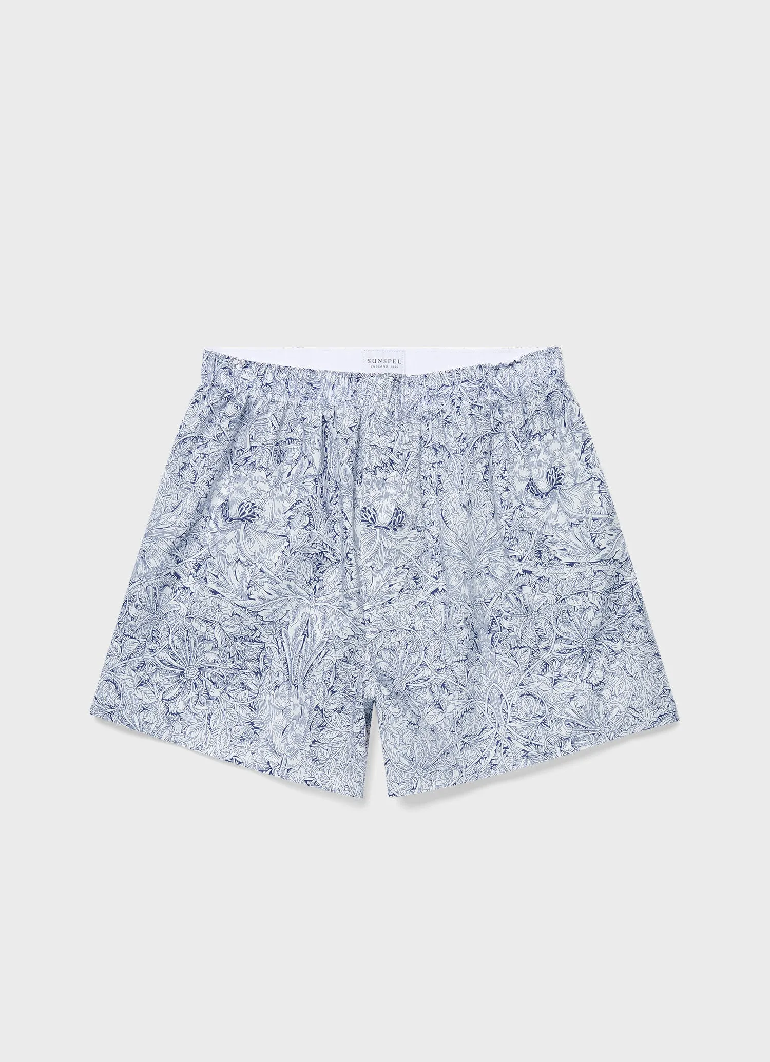 Classic Boxer Shorts Liberty Fabric Indigo Morris - Men's