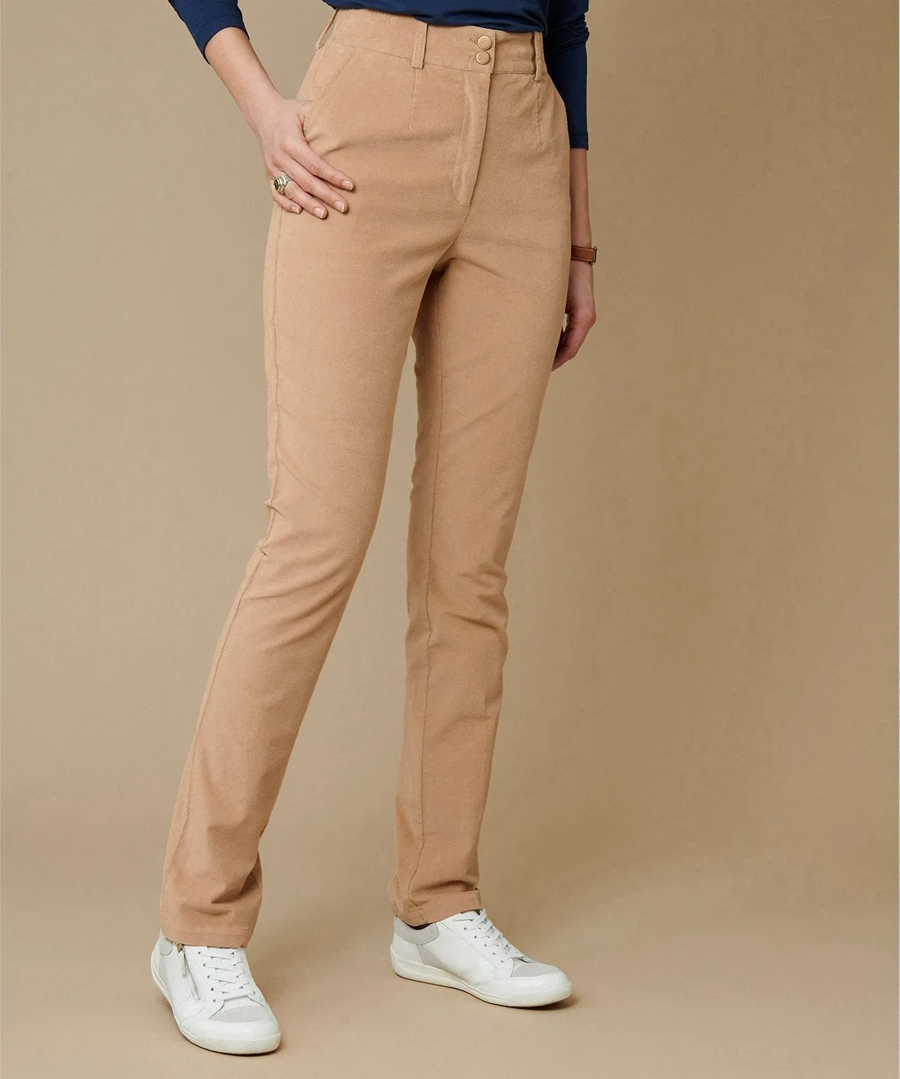 Corduroy Trousers in Cotton Blend