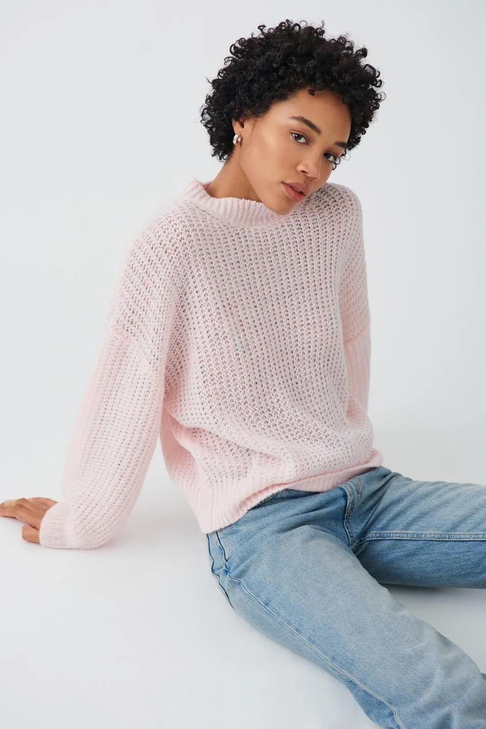 Cozy oversized knit sweater