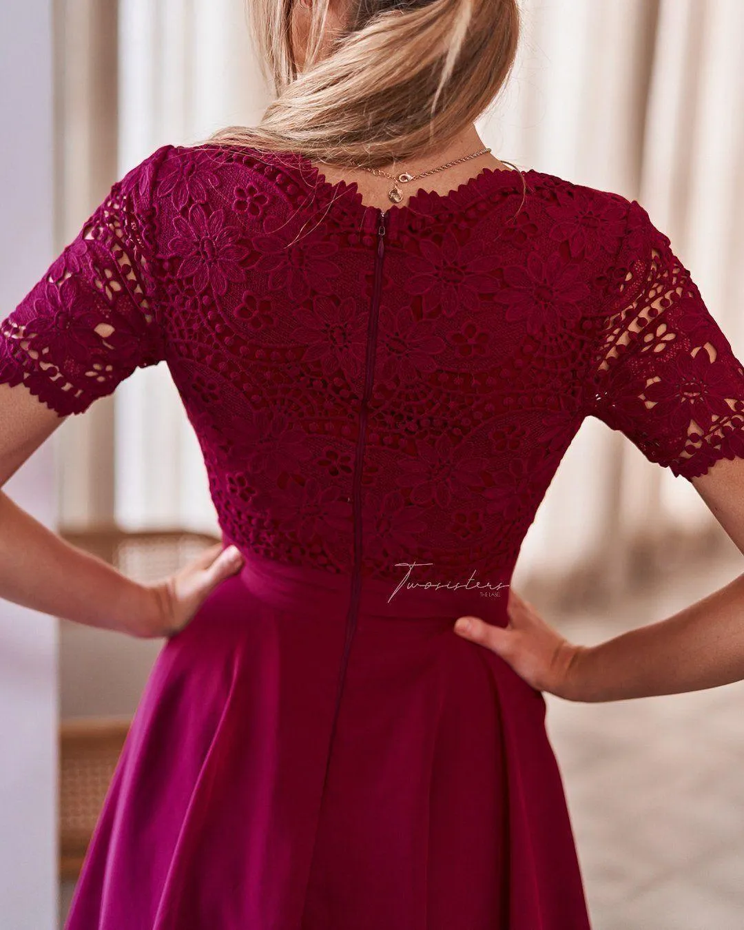 Crimson Stella Dress