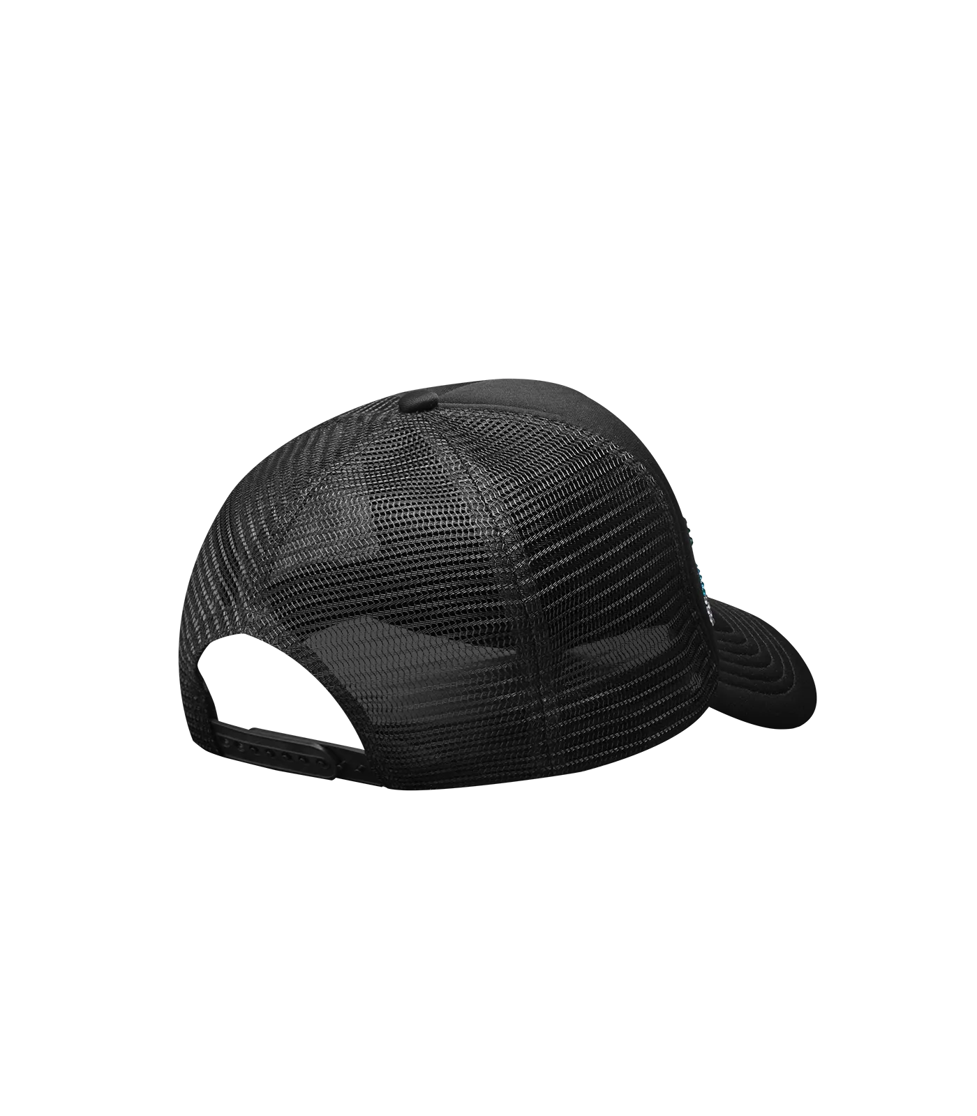 Black Crystal Running Dog Trucker Cap