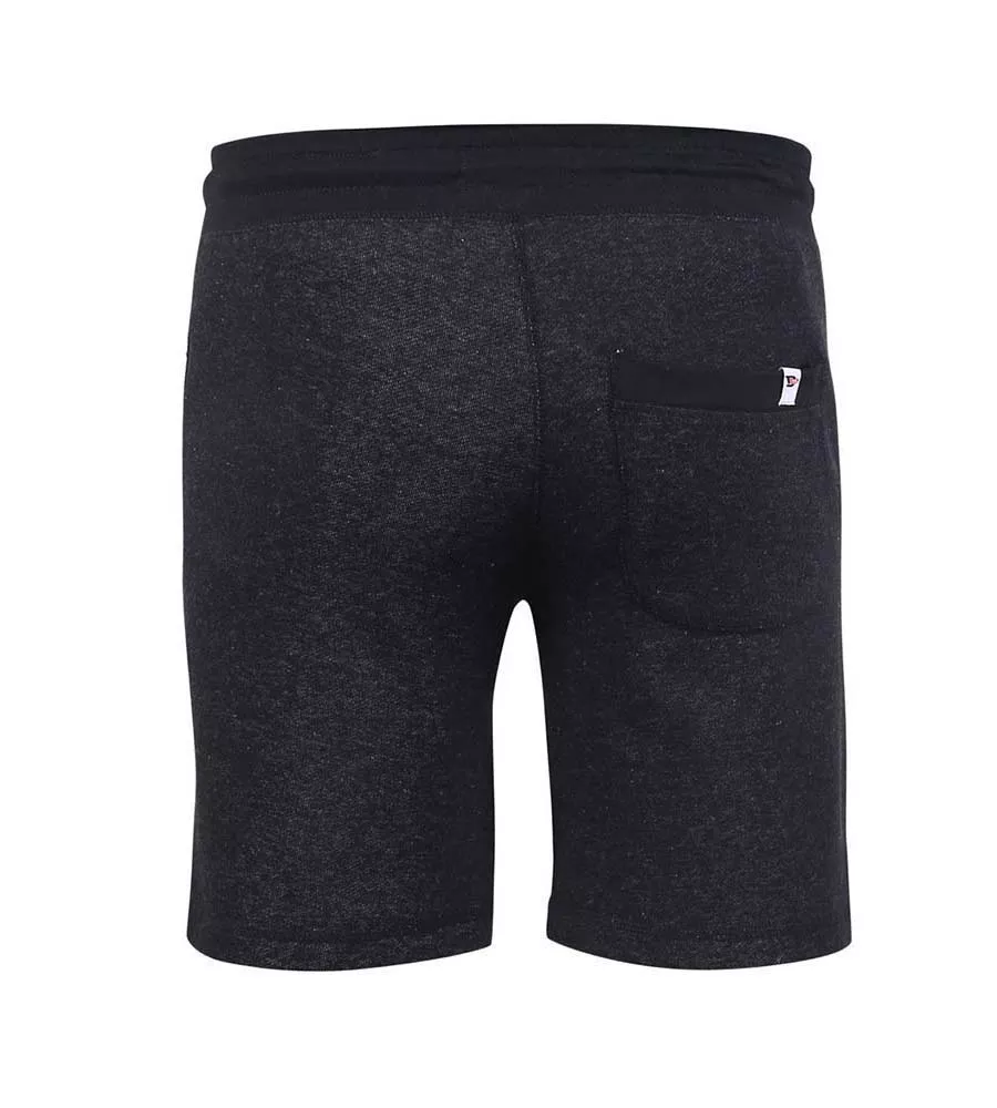 Big Men's Black Shorts with Elastic Waist and Back Loop (Harlow 1)