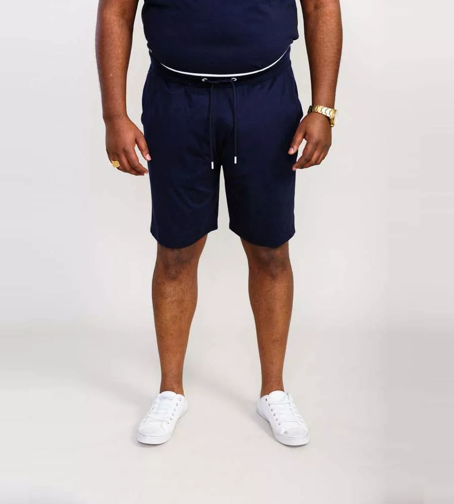 D555 Big Mens Branded Side Panel Couture Shorts (BRANTHAM)