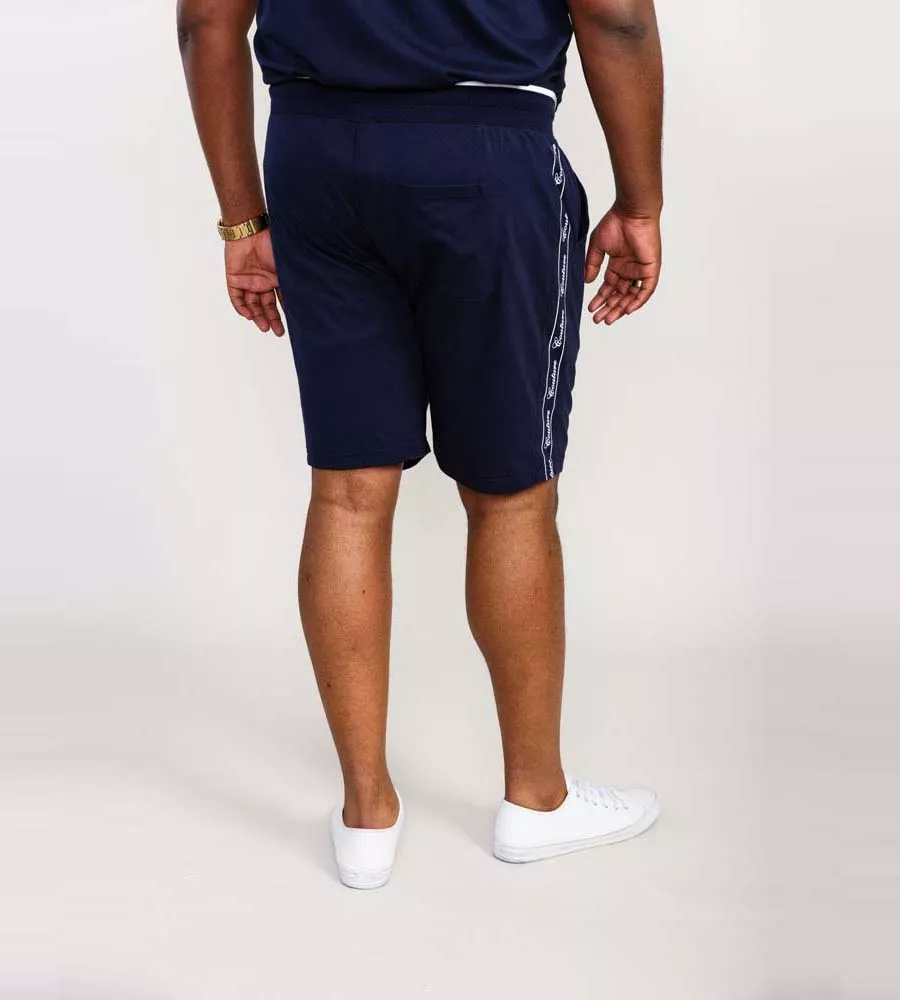 D555 Big Mens Branded Side Panel Couture Shorts (BRANTHAM)