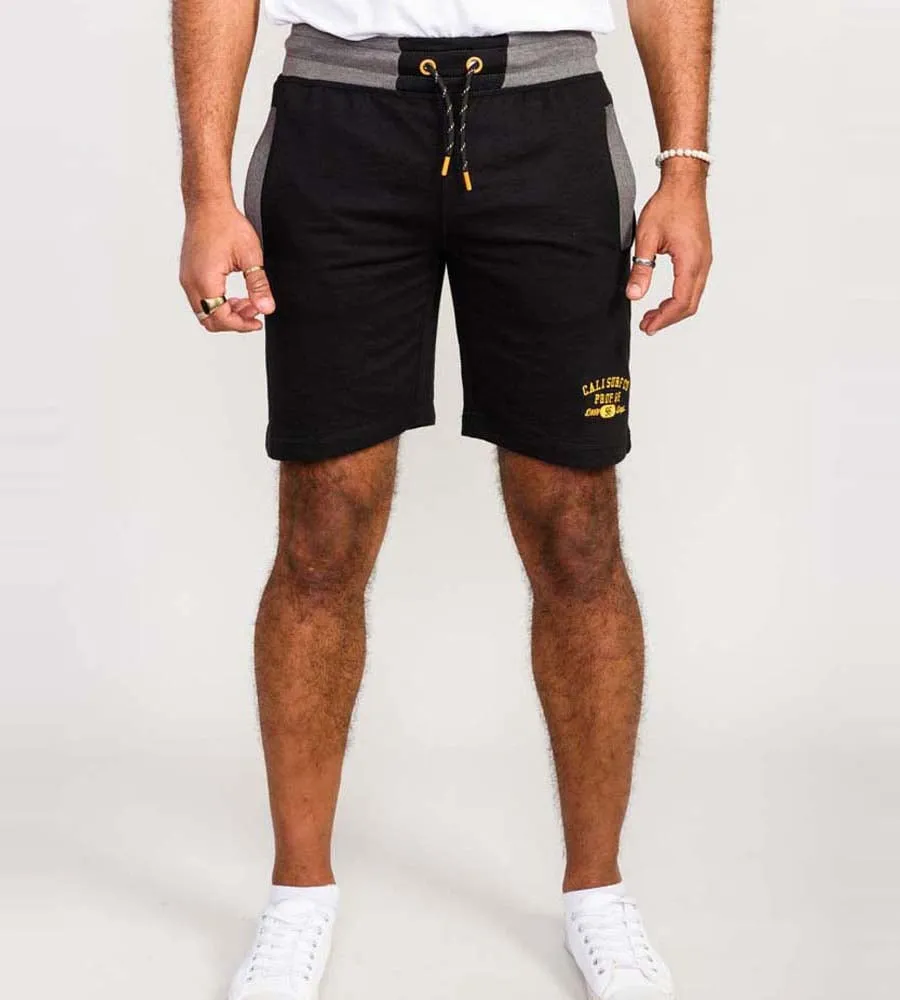 Men's Black Elasticated Waist Shorts by D555 - Sutton 1