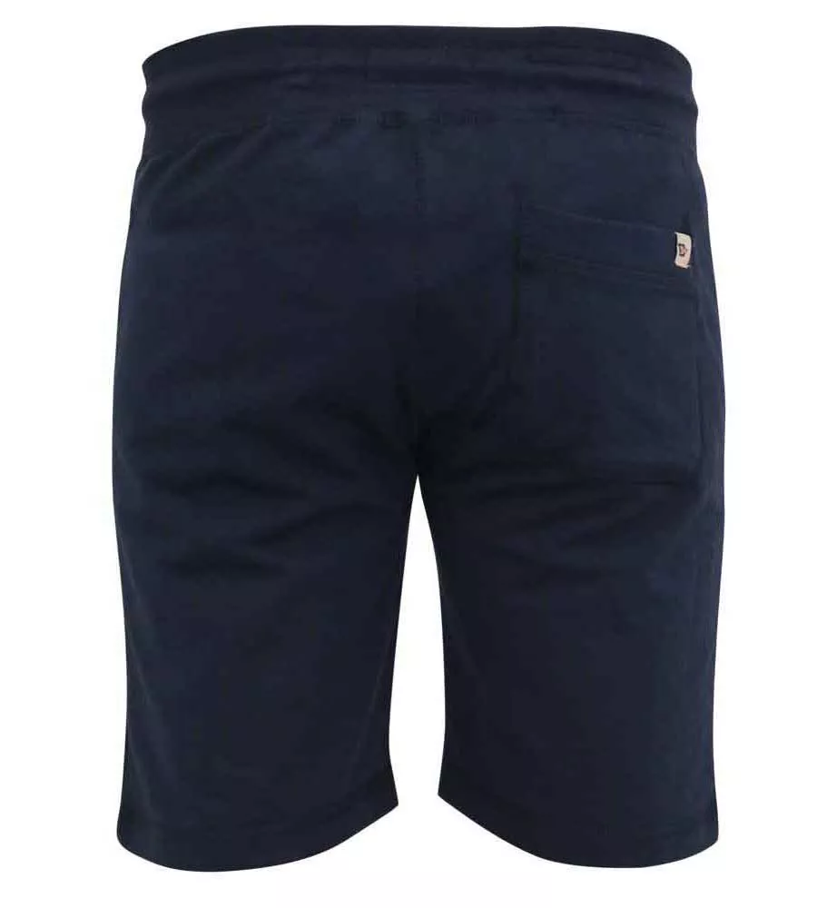 Men's Navy Elasticated Waist Shorts by D555 - Sutton 2