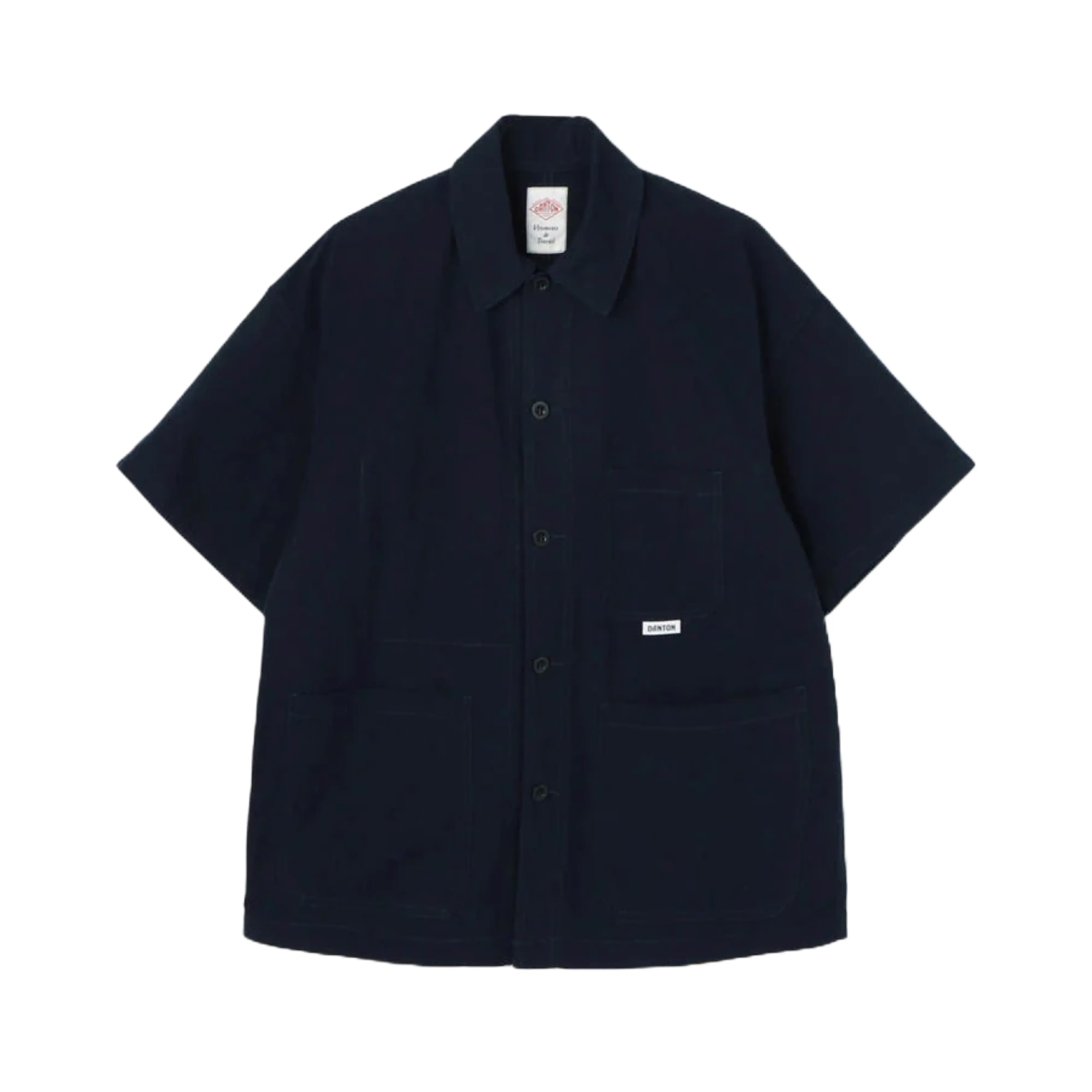 DANTON Short Sleeve Coverall Shirt in Navy Blue