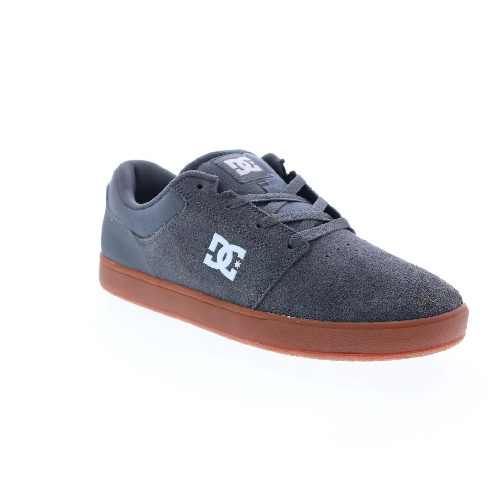 DC Crisis 2 Men's Gray Suede Skate Sneakers Shoes ADYS100647-CHR