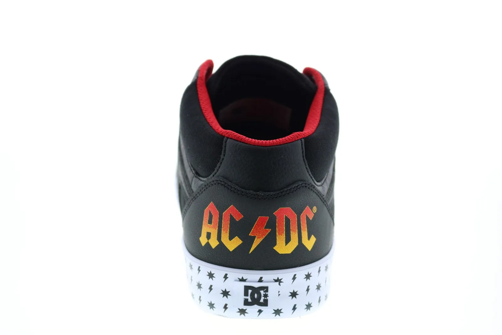 DC Kalis Mid x ACDC ADYS300638 Men's Black Collaboration Limited Sneakers Shoes.