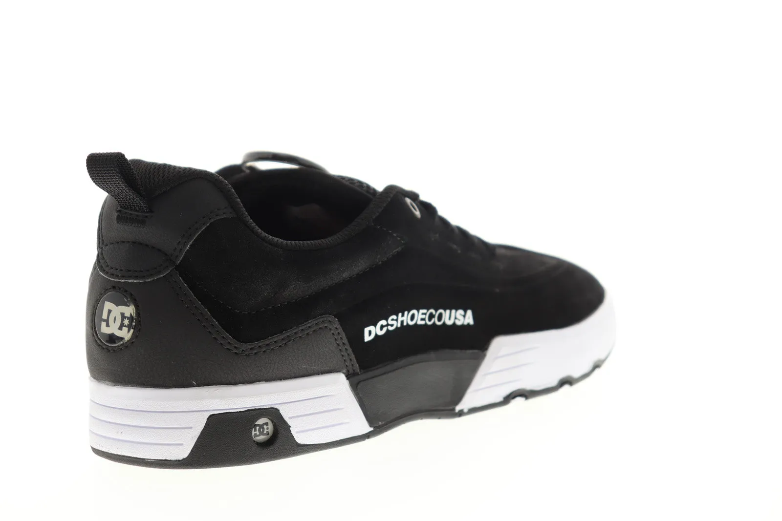 DC Legacy 98 Black Suede Low Top Skate Sneakers Shoes for Men