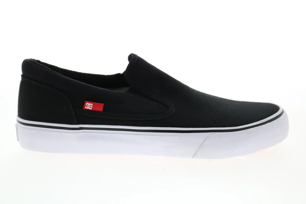 DC Trase Slip-On Canvas Skate Sneakers - Men's Black ADYS300184